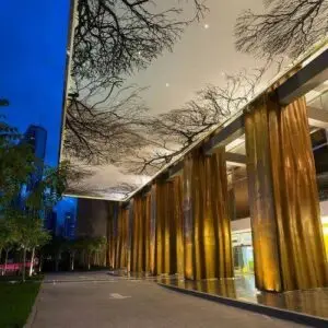 Stretching ceilings decorative solution