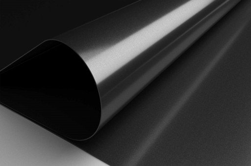 Black metallic pearlescent stretch ceiling film