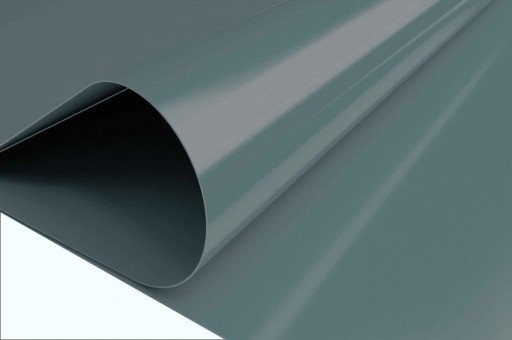 Teal grey-blue stretch ceiling film