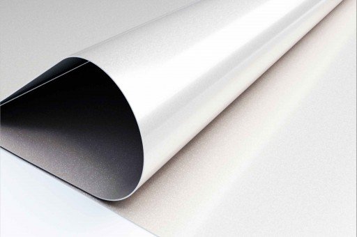 Soft pearl white stretch ceiling film