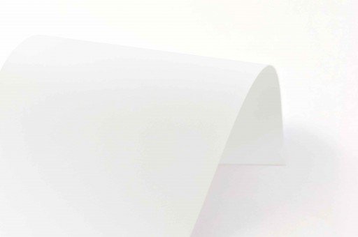 Satin Standard white stretch ceiling with soft light reflection